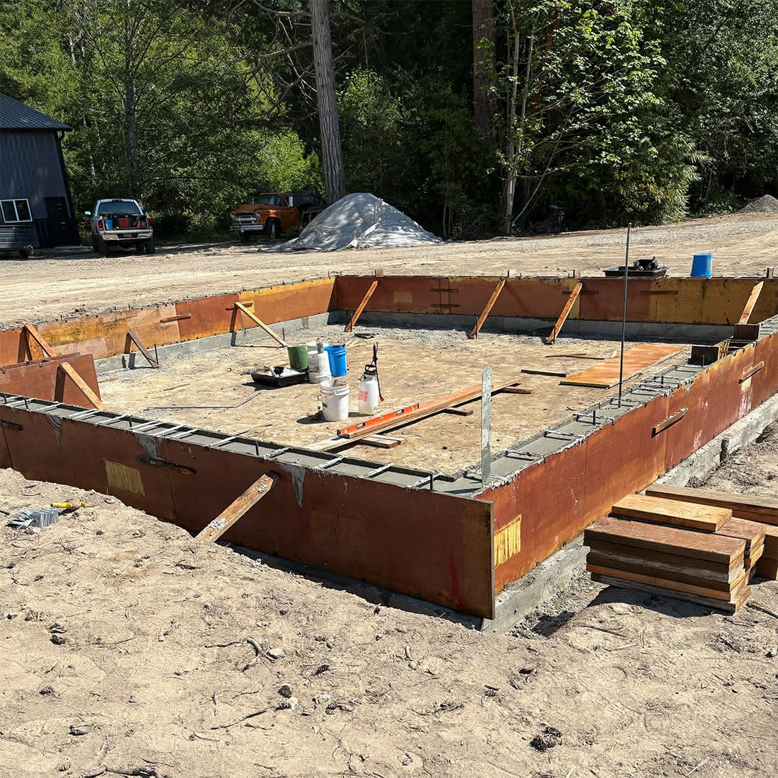 Home 2 Foundation walls